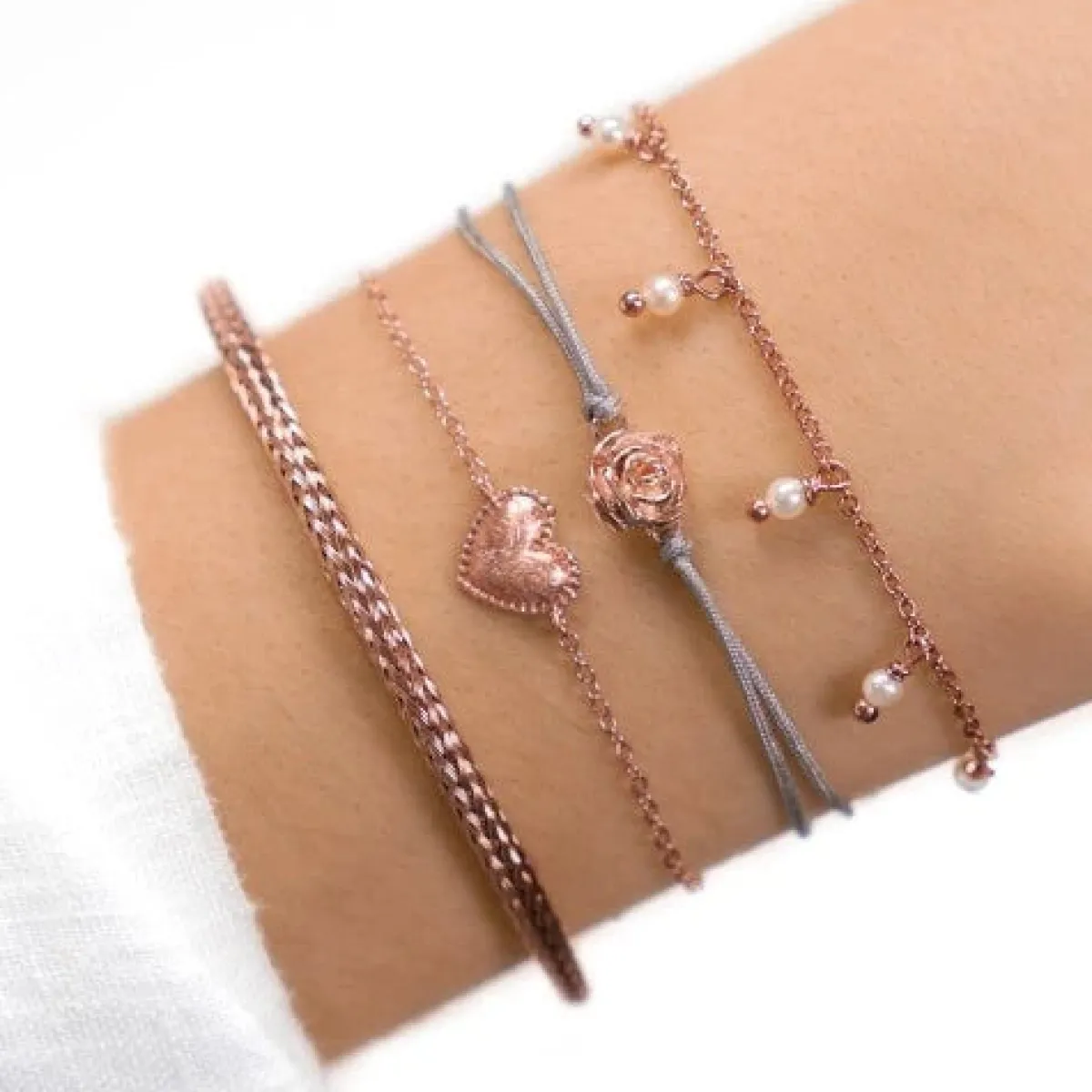 Schmuckladen Armband Full Heart - 925 Sterlingsilber^ Valentinstag|Herzarmbänder