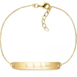 Schmuckladen Armband Herzschlag Hope - 925 Sterlingsilber^ Armbänder Mit Gravur|Armbänder Mit Gravur