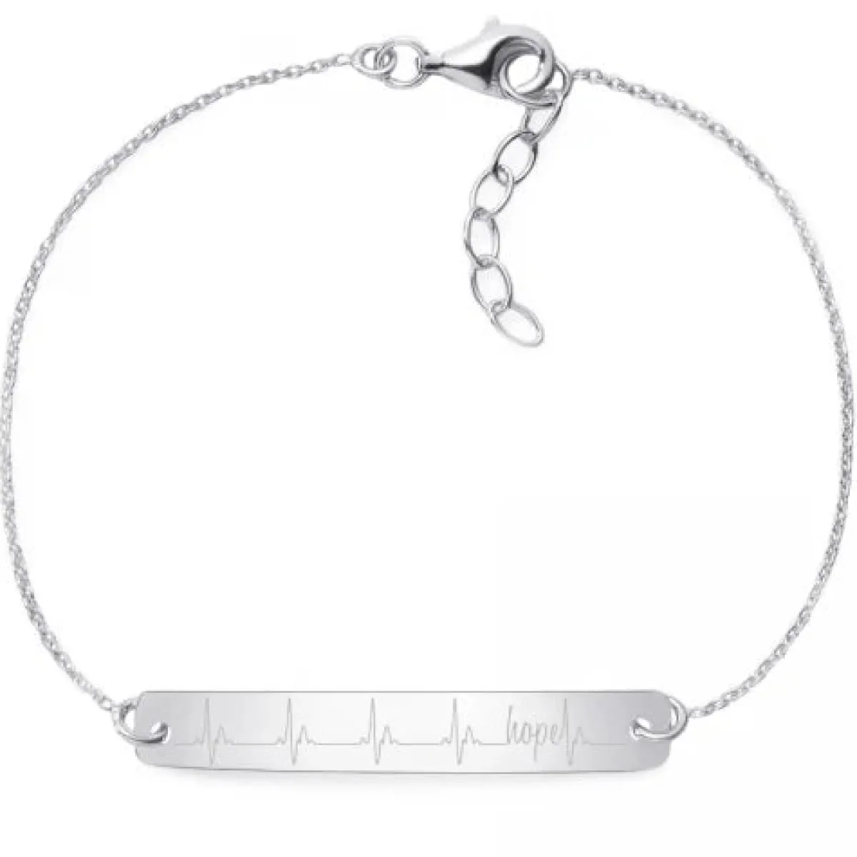 Schmuckladen Armband Herzschlag Hope - 925 Sterlingsilber^ Armbänder Mit Gravur|Armbänder Mit Gravur