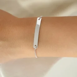 Schmuckladen Armband Herzschlag "Mit Deinem Text" - 925 Sterlingsilber^ Valentinstag|Armbänder Mit Gravur