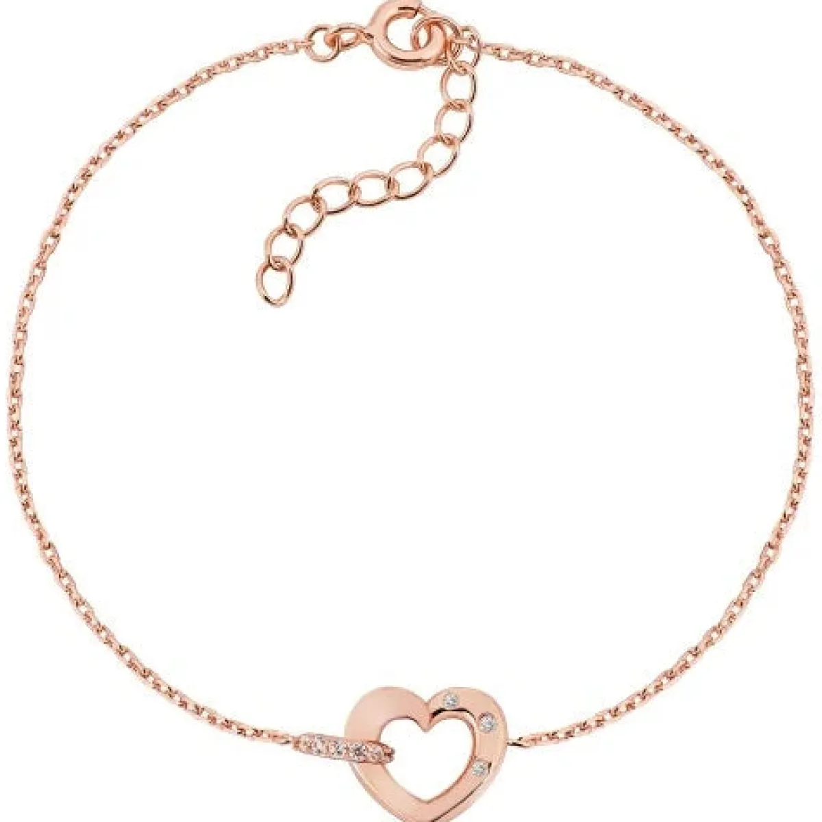 Schmuckladen Armband Love-Bound mit Zirkonia - 925 Sterlingsilber^ Muttertag|Valentinstag