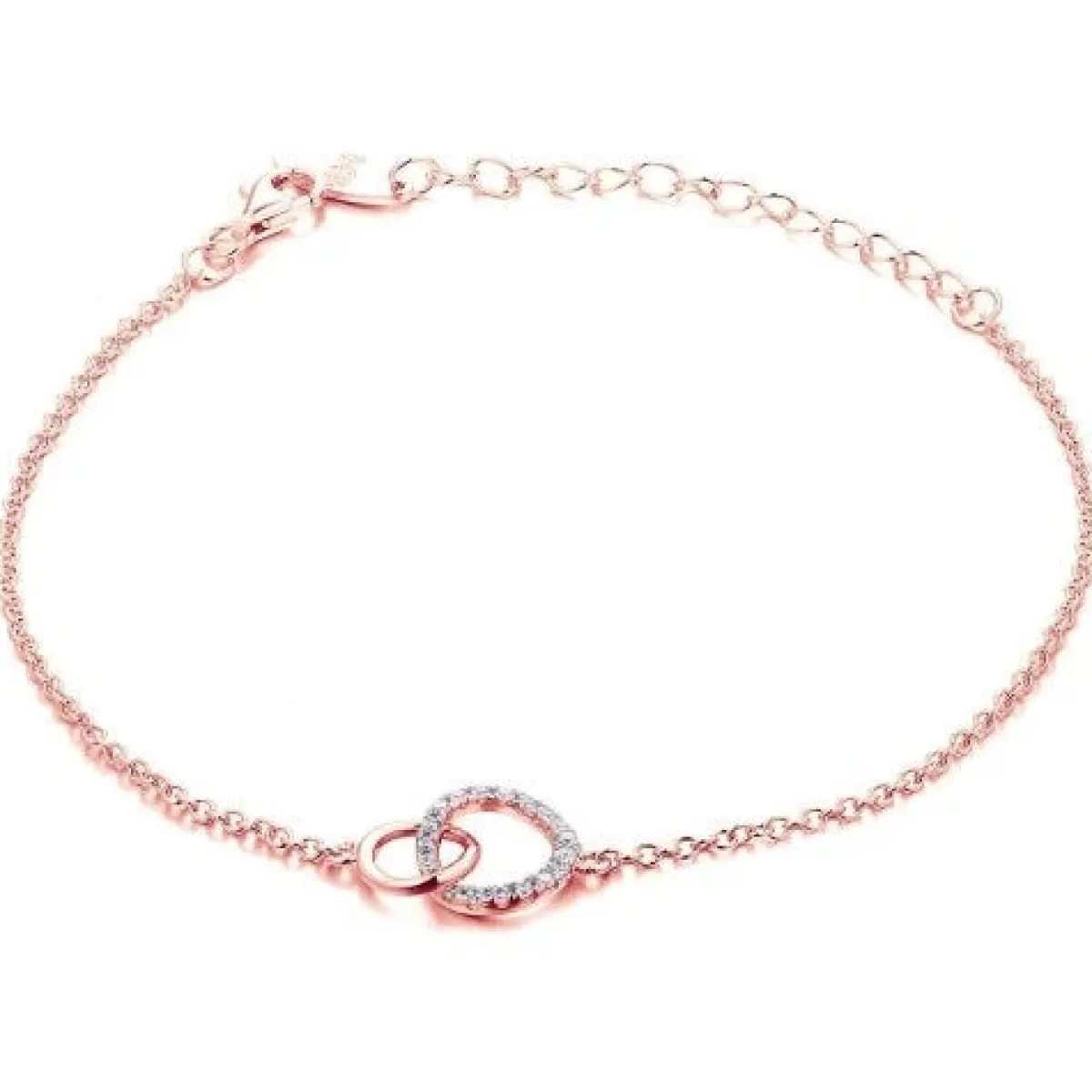 Schmuckladen Armband mit 2 Kreisen - Double Circle - 925 Sterlingsilber^ Schmuck