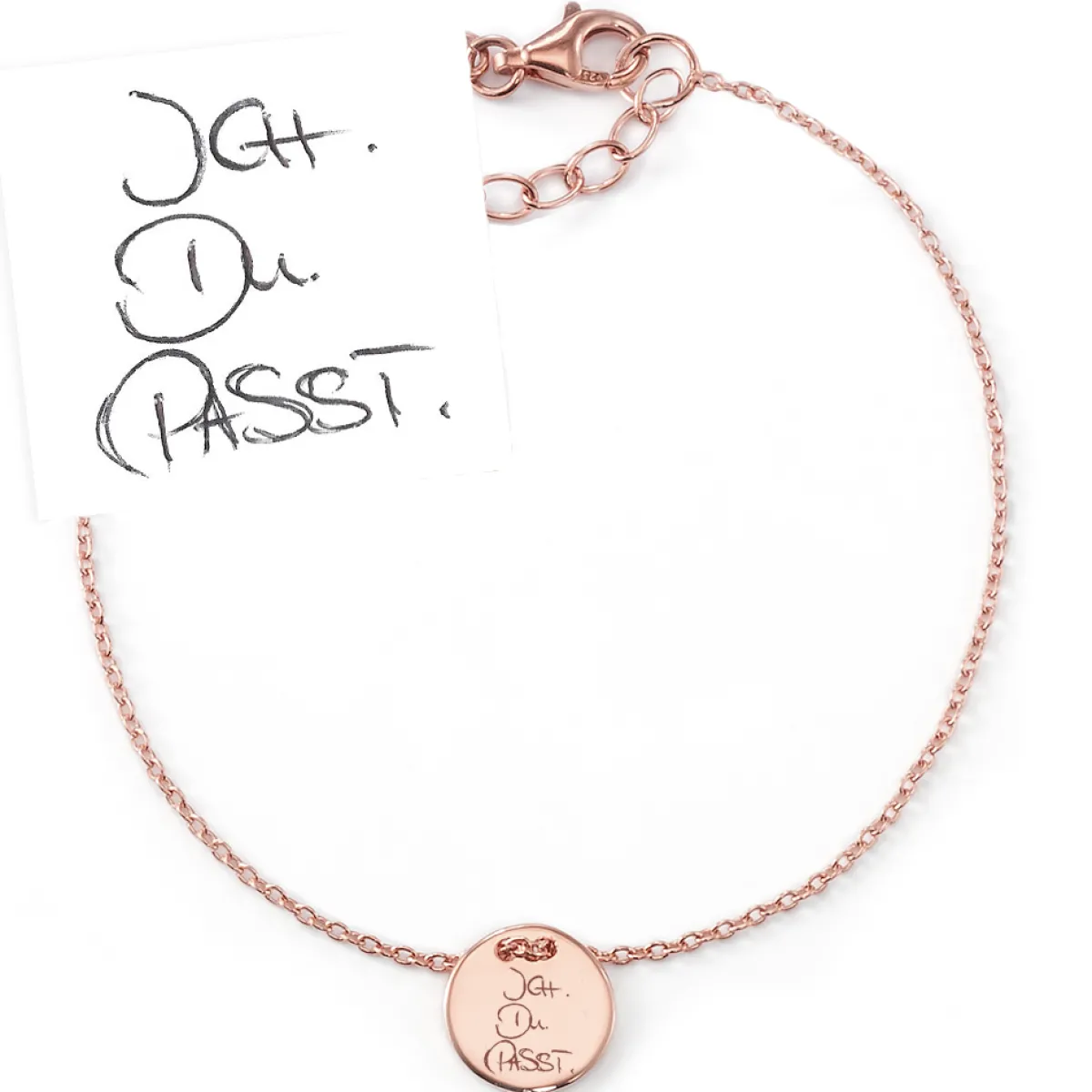 Schmuckladen Armband mit Deiner Handschrift "Your Choice" | Echtgold 585^ Muttertag|Weihnachten