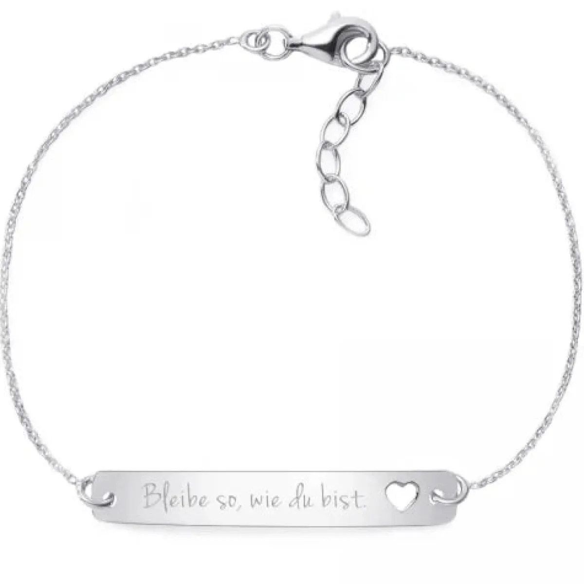 Schmuckladen Armband mit Gravur "Bleibe so, wie du bist" - 925 Sterlingsilber^ Armbänder Mit Gravur|Armbänder Mit Gravur