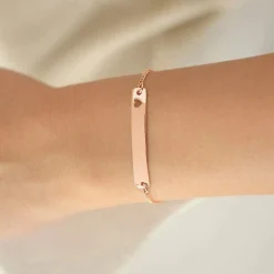 Schmuckladen Armband mit Gravur "follow your heart" - 925 Sterlingsilber | Rückseit^ Herzarmbänder|Armbänder Mit Gravur