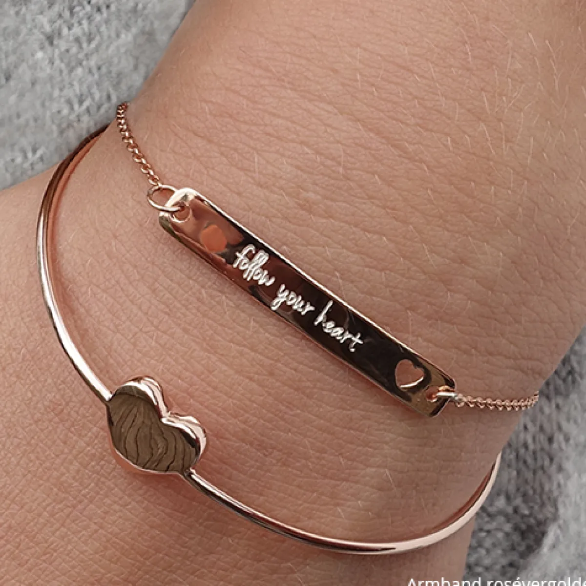 Schmuckladen Armband mit Gravurplatte "Herz" individuell gravierbar^ Weihnachten|Schmuck