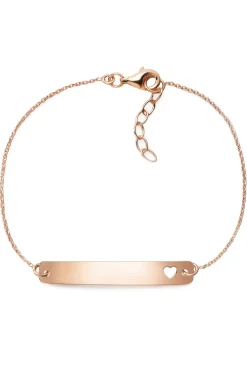 Schmuckladen Armband mit Gravurplatte "Herz" individuell gravierbar^ Weihnachten|Schmuck