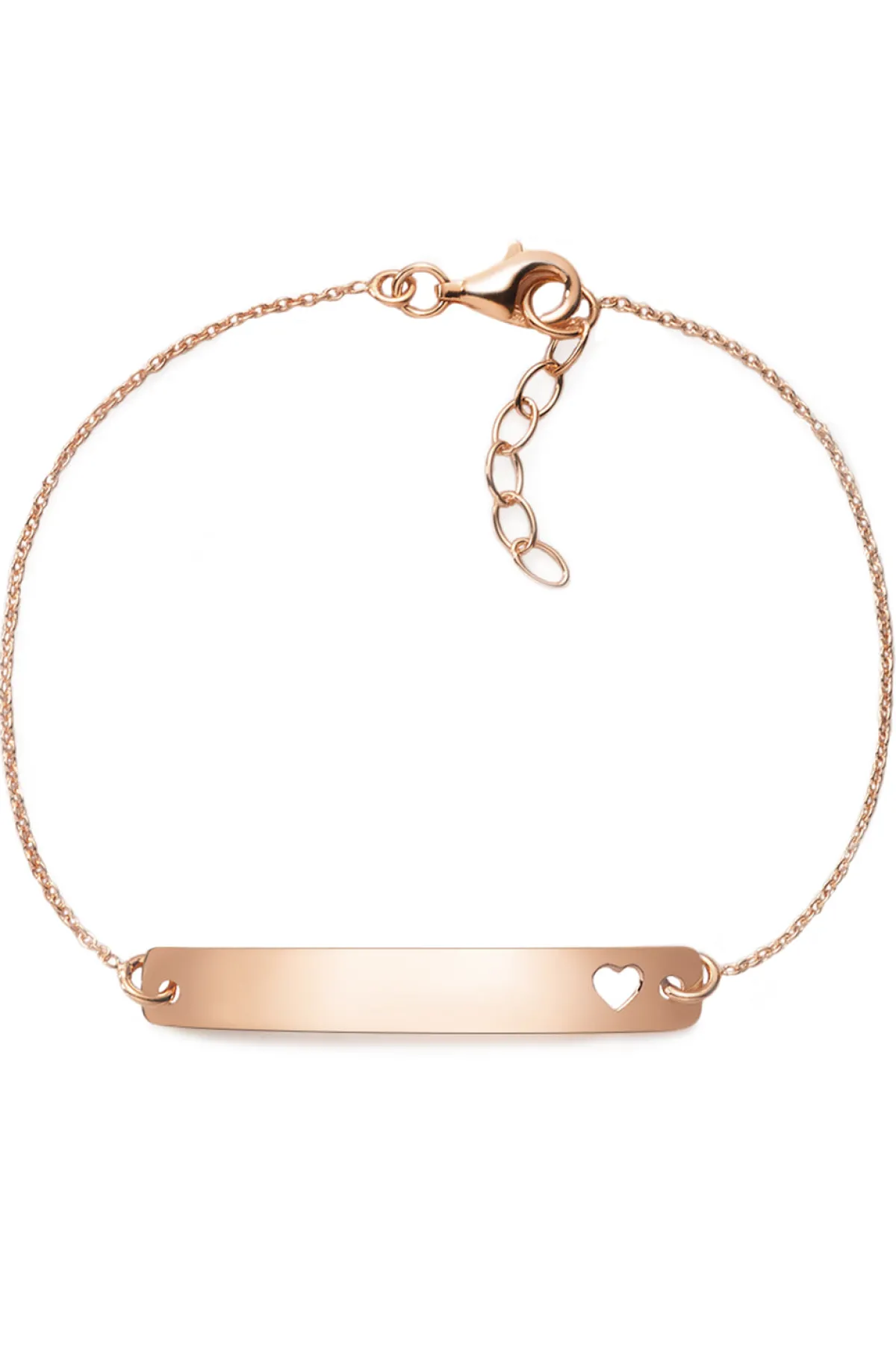 Schmuckladen Armband mit Gravurplatte "Herz" individuell gravierbar^ Weihnachten|Schmuck
