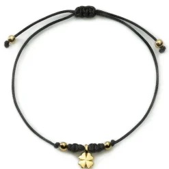 Schmuckladen Armband mit Kleeblatt^ Stoffarmbänder|Schmuck