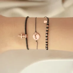Schmuckladen Armband mit Kreuzanhänger "Faith & Hope"^ Konfirmation|Schmuck