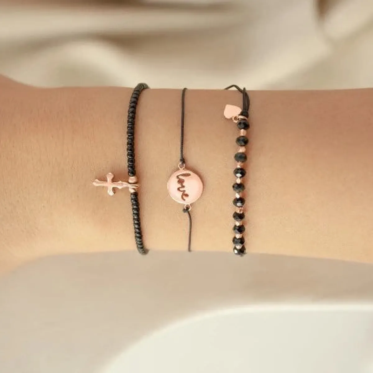 Schmuckladen Armband mit Kreuzanhänger "Faith & Hope"^ Konfirmation|Schmuck