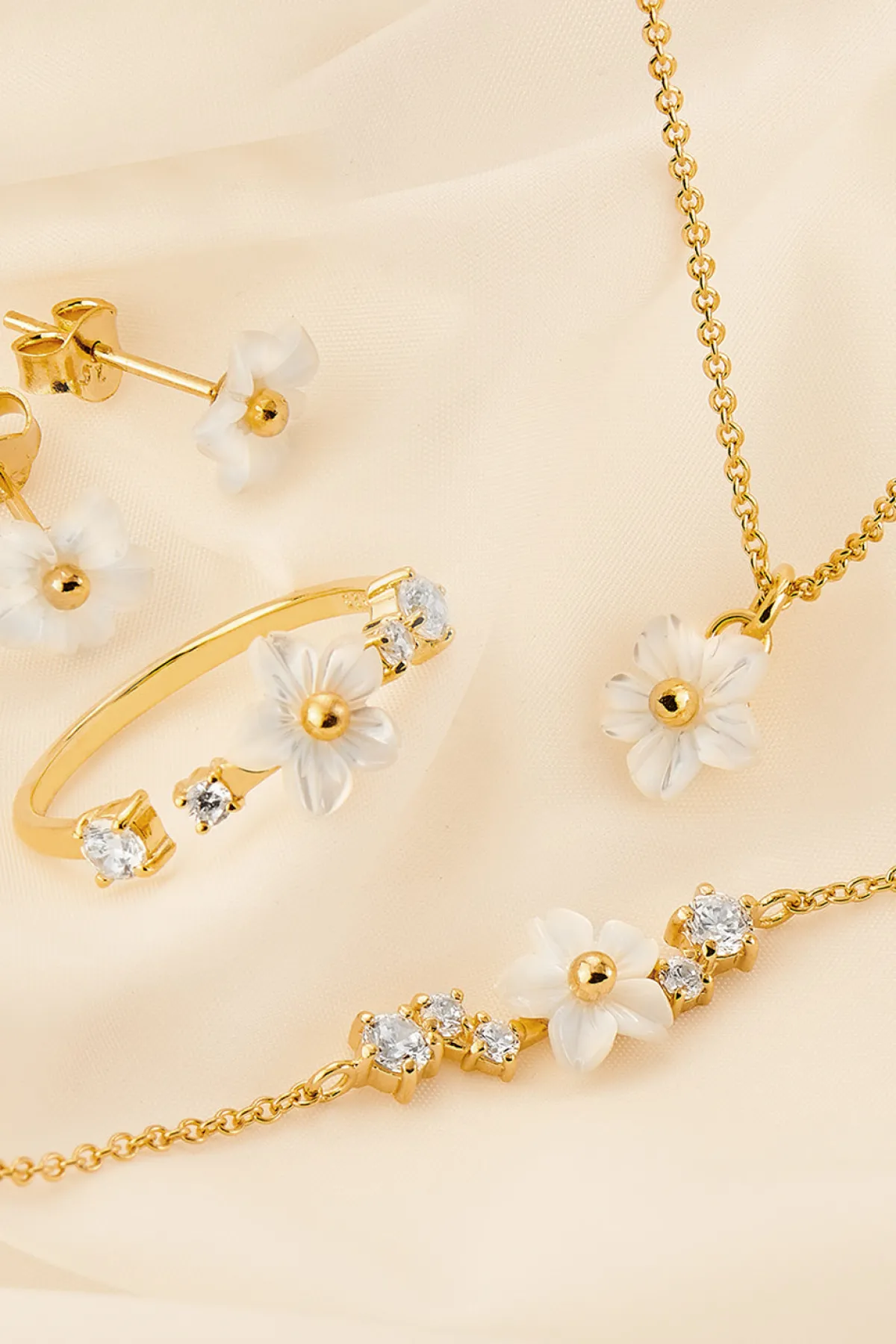Schmuckladen Armband mit Perlmutt und Zirkonia^ Weihnachten|Schmuck