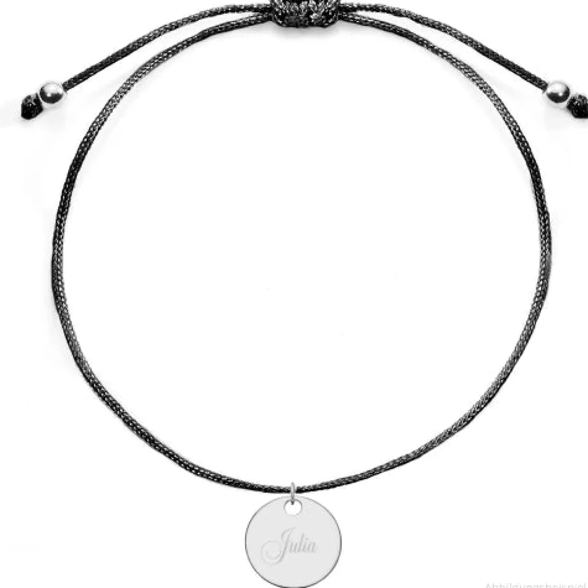 Schmuckladen Armband mit runder Gravurplatte | individuell gravierbar^ Muttertag|Edelstahl Armbänder