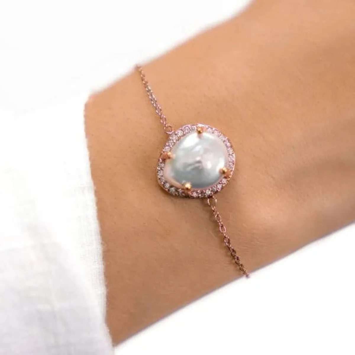 Schmuckladen Armband Perlmutt - 925 Sterlingsilber^ Perlenarmbänder|Schmuck