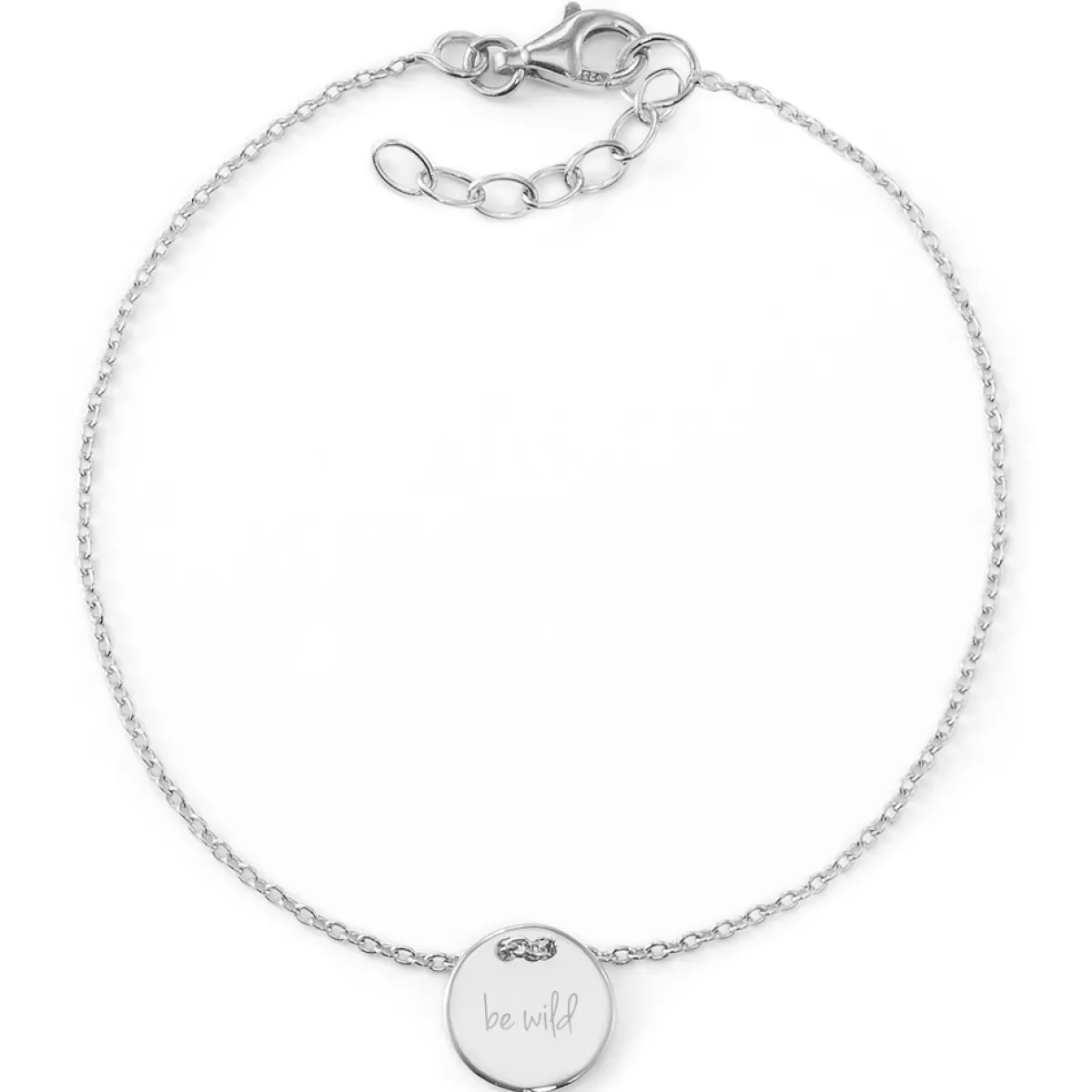 Schmuckladen Armband "be wild" mit Rückseitengravur | 925 Sterlingsilber^ Armbänder Mit Gravur|Armbänder Mit Gravur