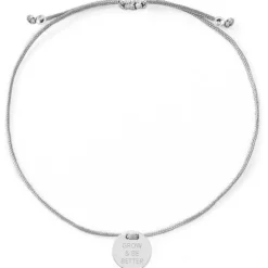 Schmuckladen Armband "grow and be better"^ Stoffarmbänder|Armbänder Mit Gravur