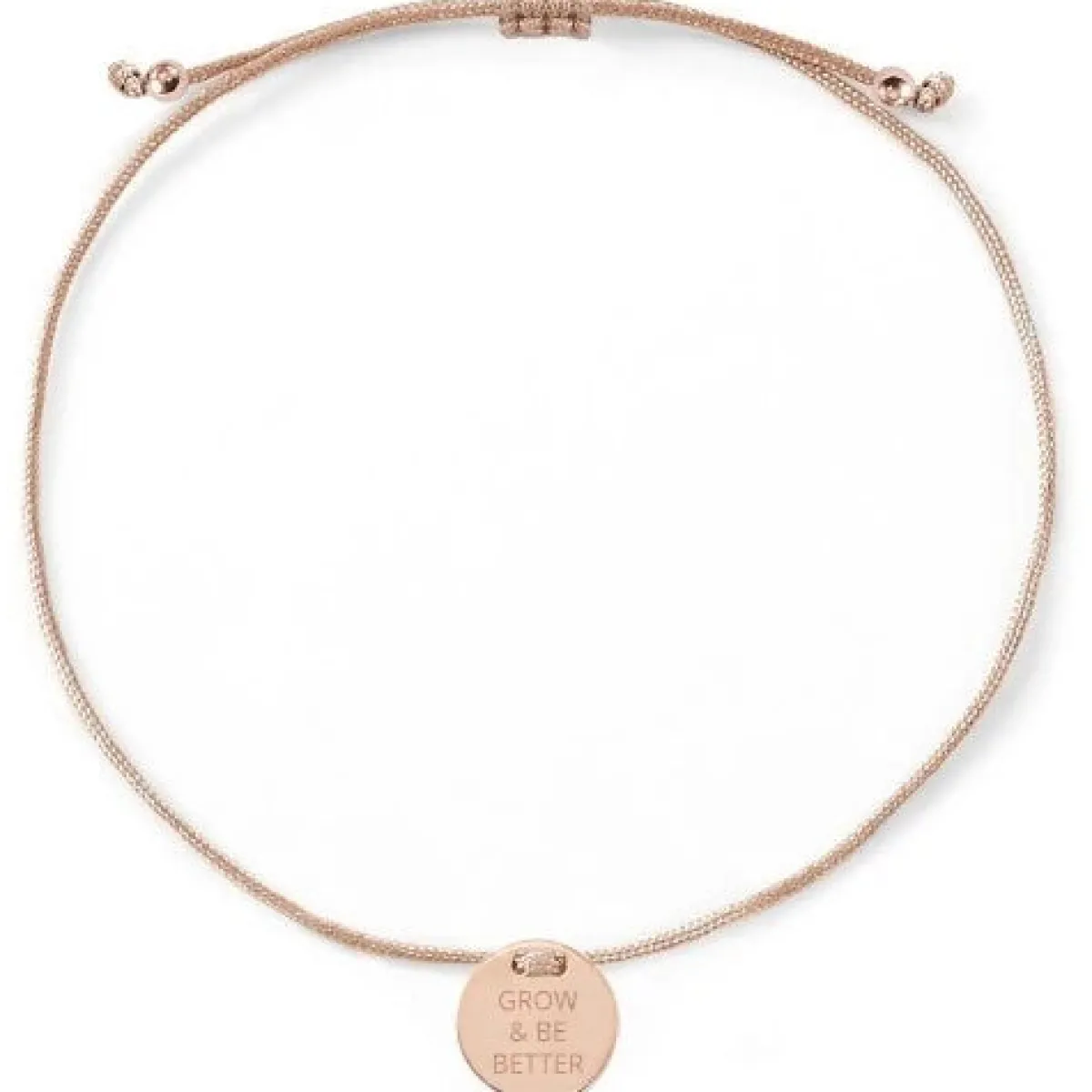 Schmuckladen Armband "grow and be better"^ Stoffarmbänder|Armbänder Mit Gravur