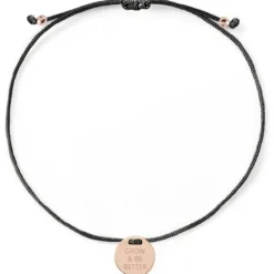 Schmuckladen Armband "grow and be better"^ Stoffarmbänder|Armbänder Mit Gravur