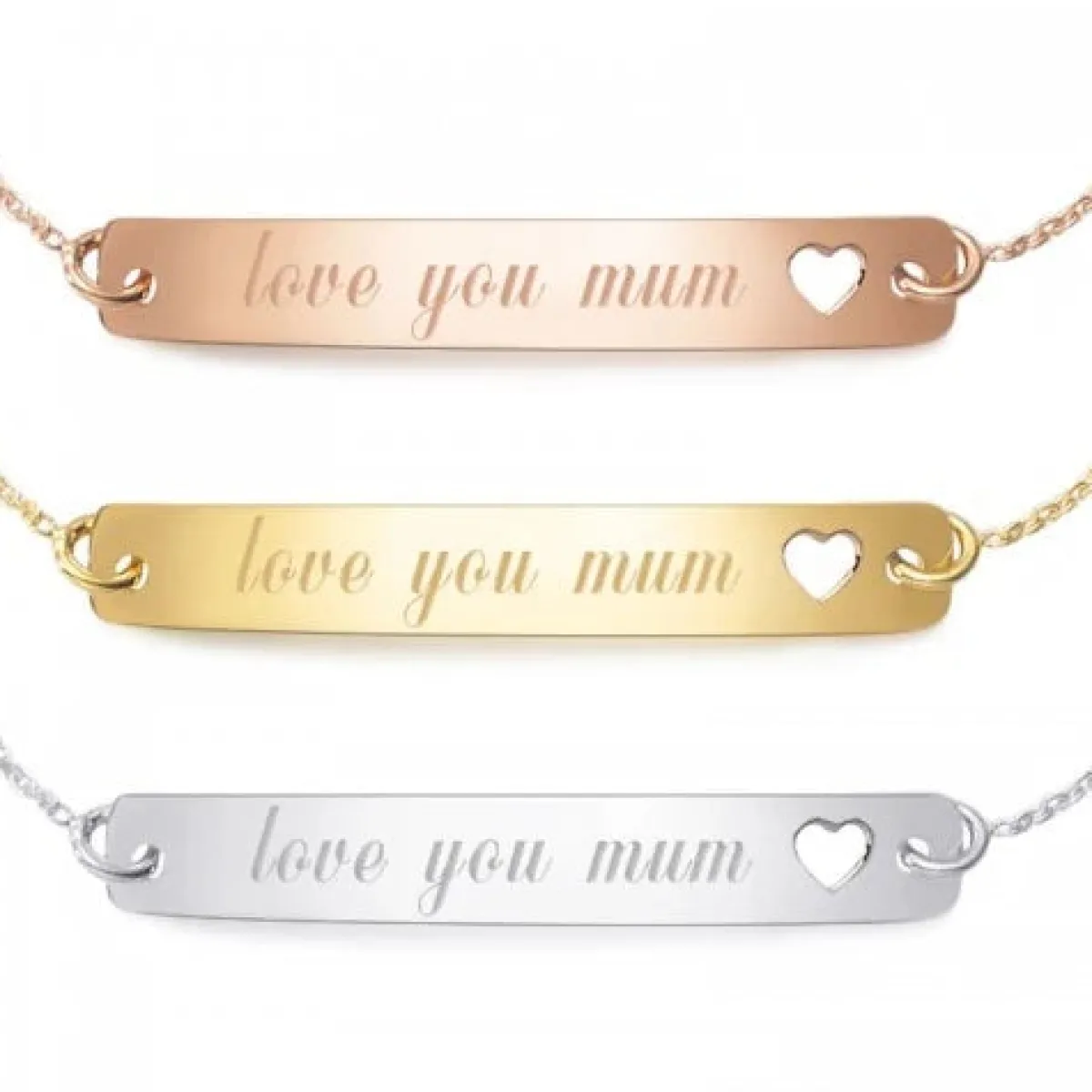 Schmuckladen Armband "love you mum"^ Armbänder Mit Gravur|Armbänder Mit Gravur