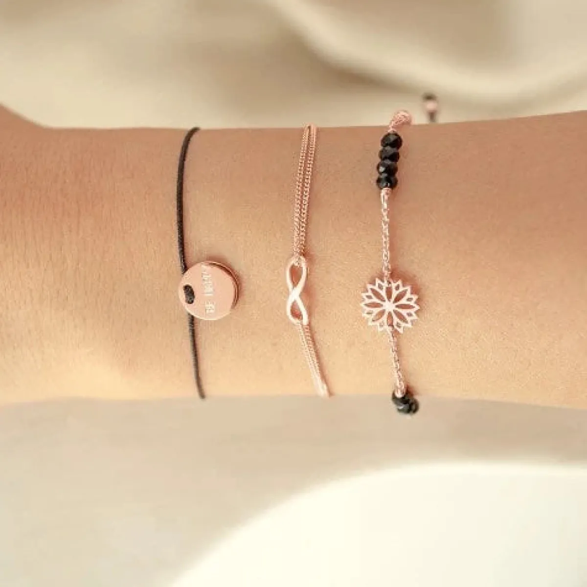 Schmuckladen Armband "love you"^ Stoffarmbänder|Armbänder Mit Gravur