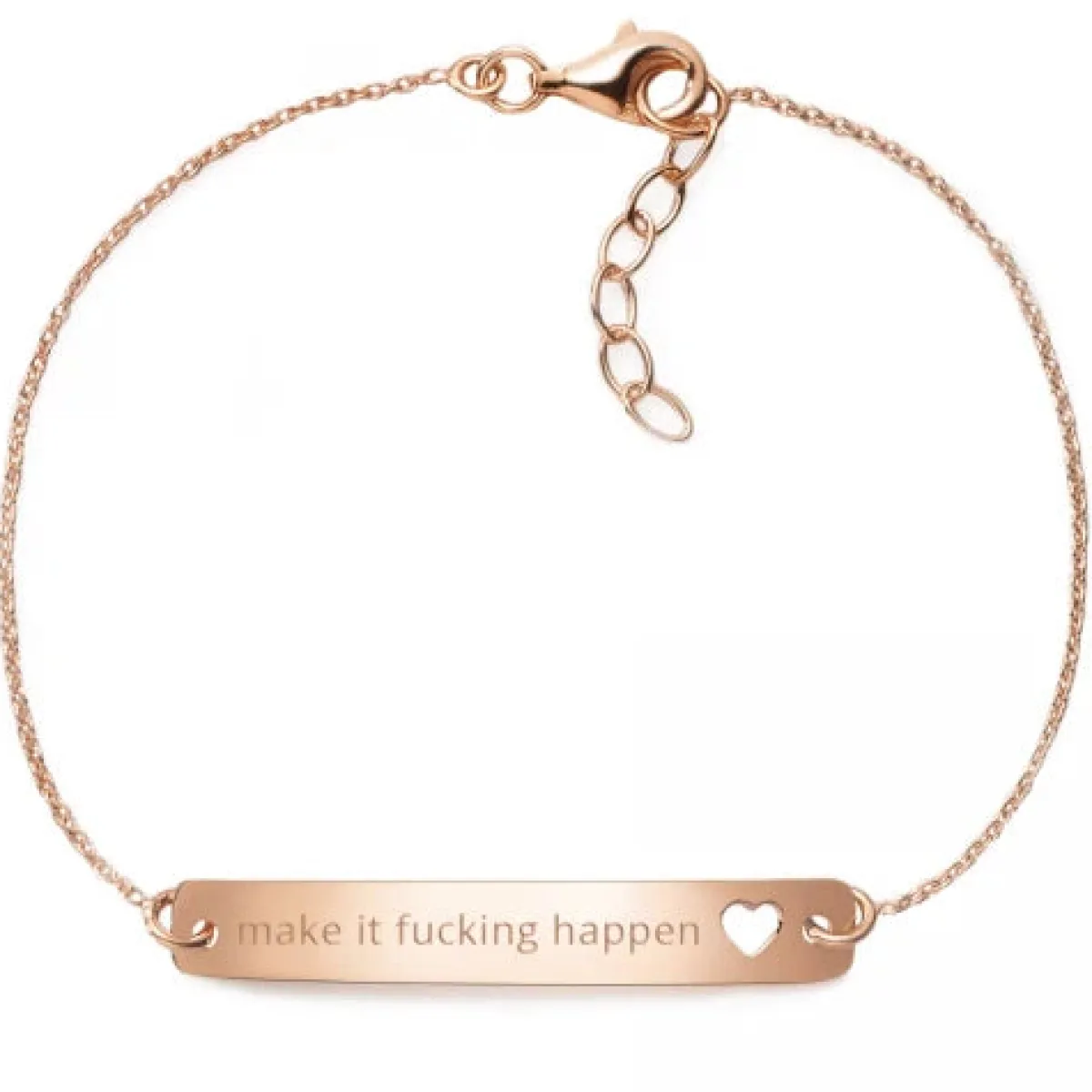 Schmuckladen Armband "make it fucking happen"^ Armbänder Mit Gravur|Armbänder Mit Gravur
