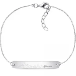 Schmuckladen Armband "Meine Stadt"^ Armbänder Mit Gravur|Armbänder Mit Gravur