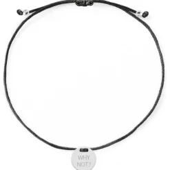 Schmuckladen Armband "WHY NOT?"^ Stoffarmbänder|Armbänder Mit Gravur