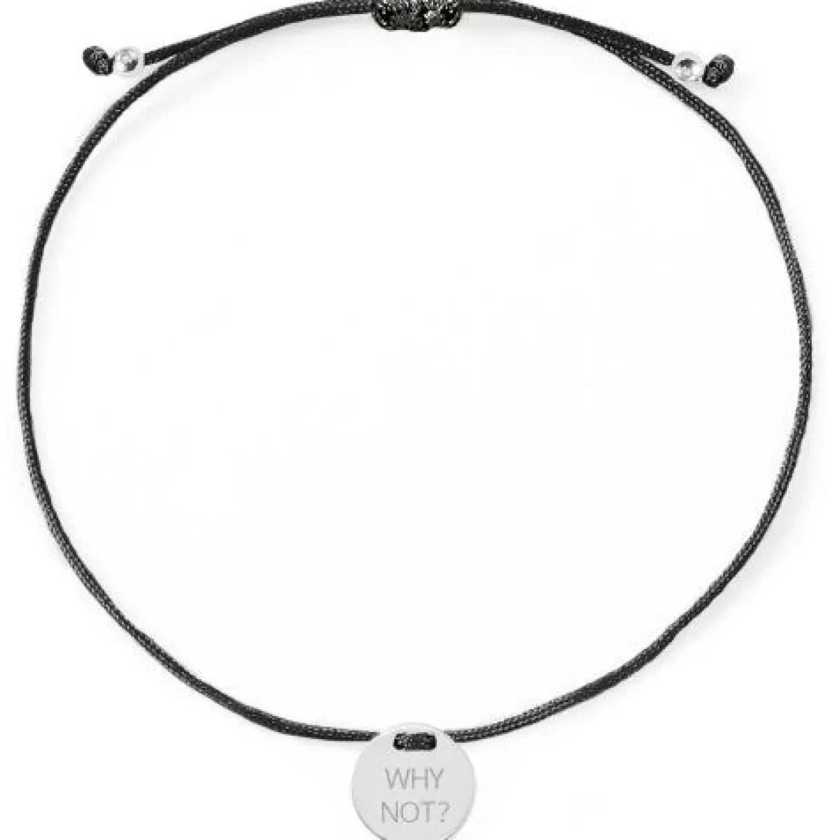 Schmuckladen Armband "WHY NOT?"^ Stoffarmbänder|Armbänder Mit Gravur