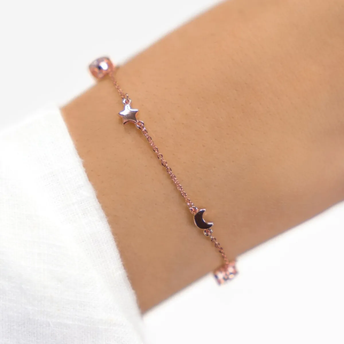 Schmuckladen Armband Stern, Mond & Herz by Ernestine Palmert - 925 Sterlingsilber^ Schmuck