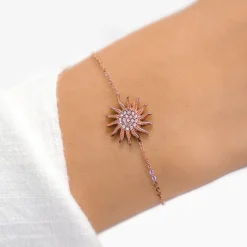 Schmuckladen Armband Sunburst mit Zirkonia^ Edelstahl Armbänder|Schmuck