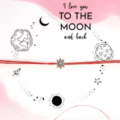 Schmuckladen Armbandkarte To the Moon and Back^ Schmuck