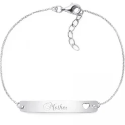 Schmuckladen Armband-Set "Mother & Daughter" - 925 Sterlingsilber^ Armbänder Mit Gravur|Armbänder Mit Gravur