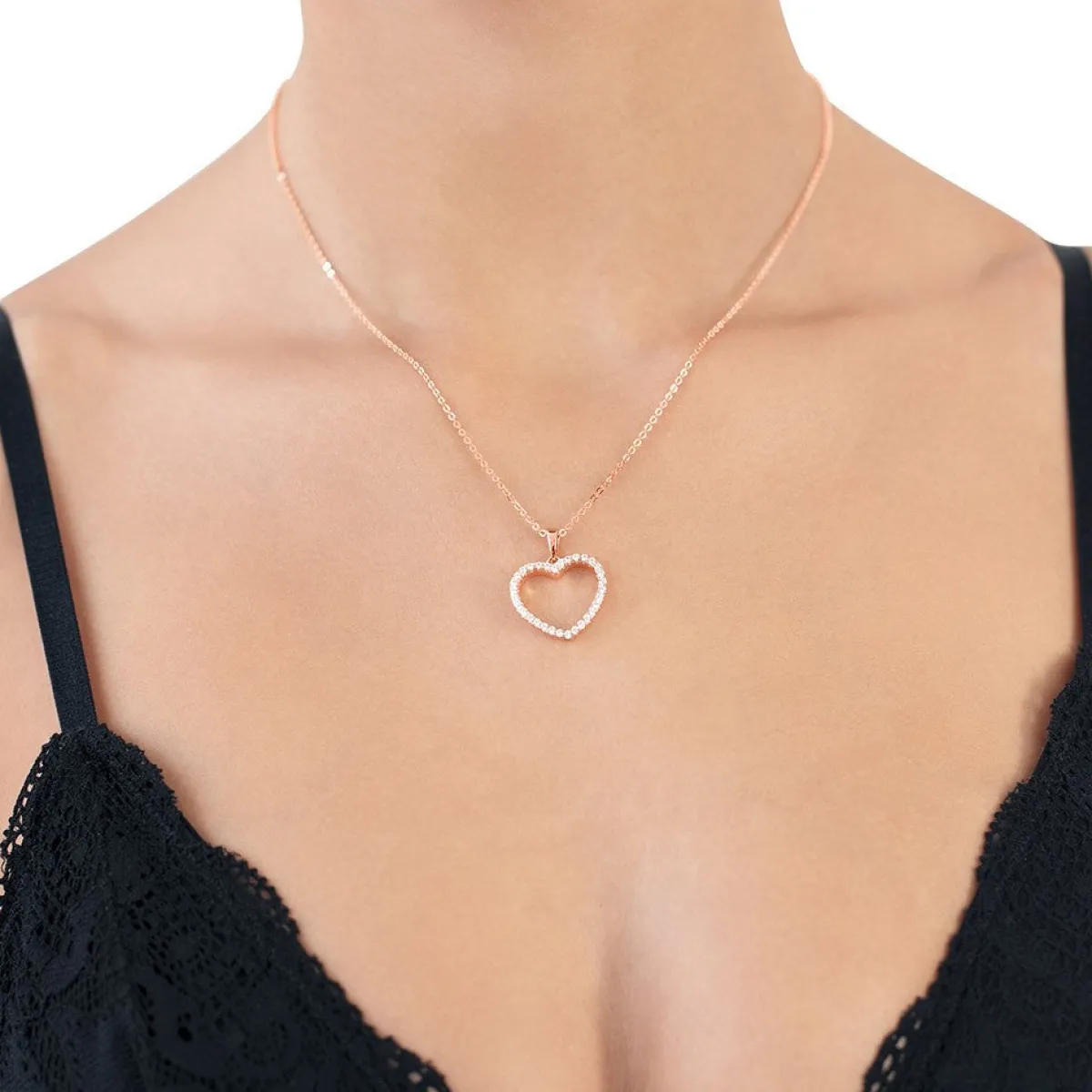 Schmuckladen Big Heart Halskette - 925 Sterlingsilber^ Valentinstag|Herzketten