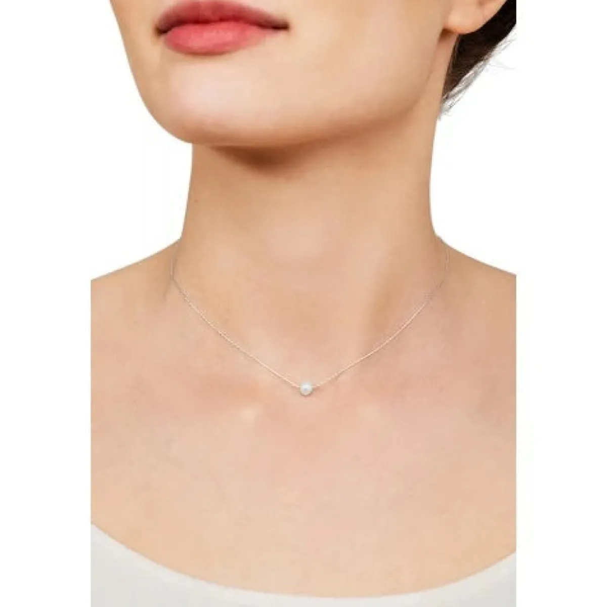 Schmuckladen Choker Radiance mit Süßwasserperle - 925 Sterlingsilber^ Valentinstag|Perlenketten