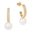 Schmuckladen Creole mit Zirkonia und Perle^ Weihnachten|Schmuck
