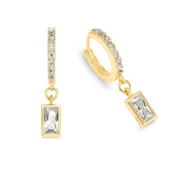 Schmuckladen Creolen Diva mit Zirkonia - 925 Sterlingsilber^ Weihnachten|Schmuck