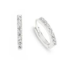 Schmuckladen Creolen mit Zirkonia - 925 Sterlingsilber^ Weihnachten|Schmuck