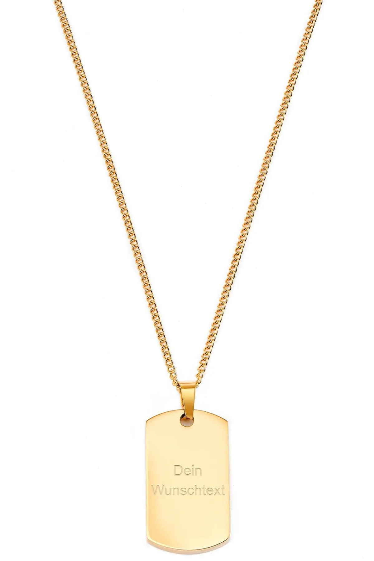 Schmuckladen Dog-Tag Halskette Square gravierbar | Edelstahl^ Weihnachten|Schmuck