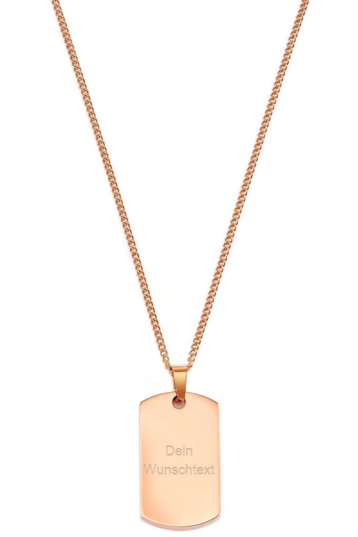 Schmuckladen Dog-Tag Halskette Square gravierbar | Edelstahl^ Weihnachten|Schmuck