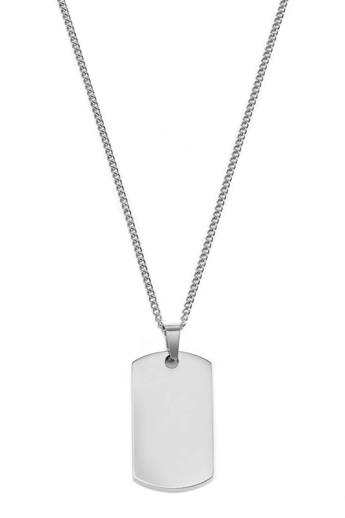 Schmuckladen Dog-Tag Halskette Square gravierbar | Edelstahl^ Weihnachten|Schmuck