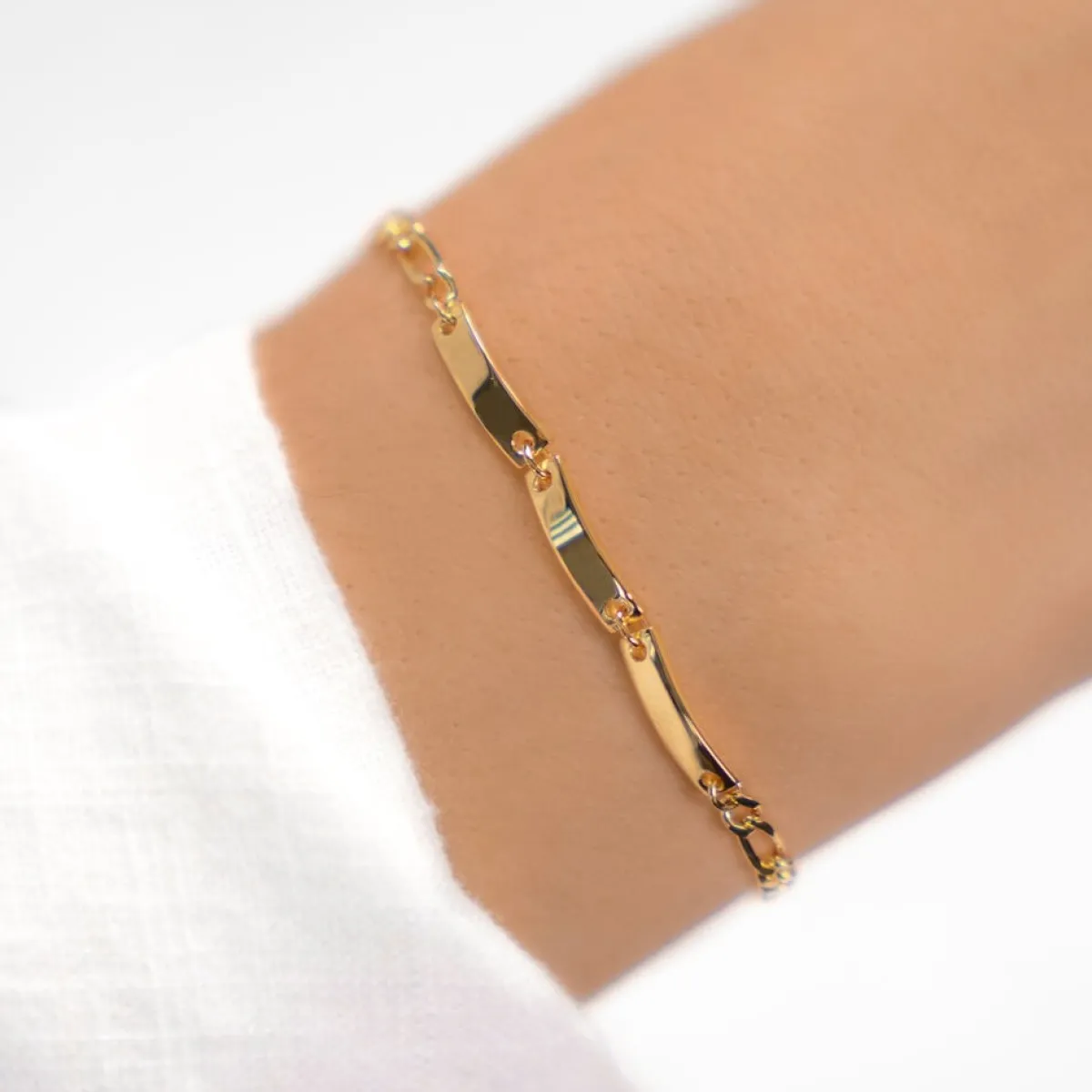 Schmuckladen Figaro-Armband Trinité mit Gravur^ Edelstahl Armbänder|Armbänder Mit Gravur