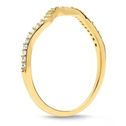 Schmuckladen Filigraner Ring aus 925 Sterlingsilber mit Zirkonia^ Vergoldete Ringe|Silberringe