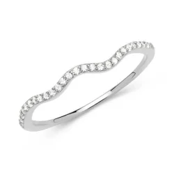Schmuckladen Filigraner Ring aus 925 Sterlingsilber mit Zirkonia^ Vergoldete Ringe|Silberringe
