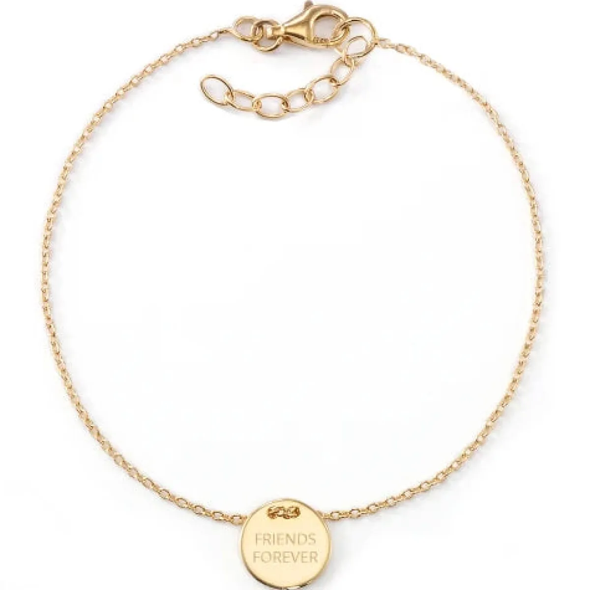 Schmuckladen Freundschaftsarmband mit Gravur "FRIENDS FOREVER" und eigener Rückseit^ Armbänder Mit Gravur|Armbänder Mit Gravur