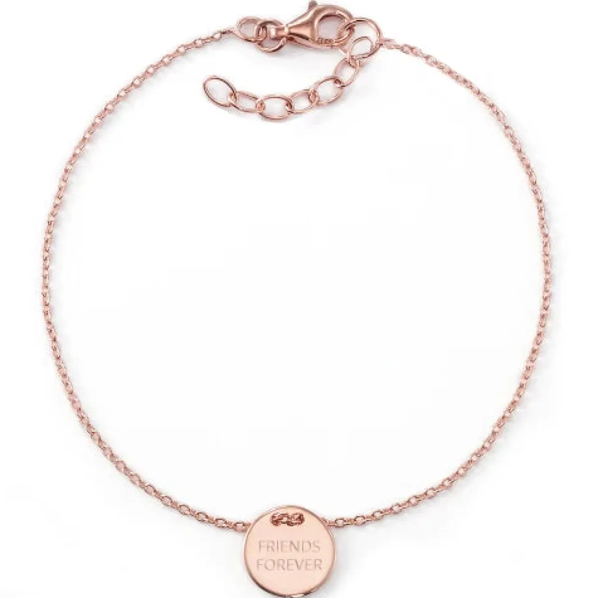 Schmuckladen Freundschaftsarmband mit Gravur "FRIENDS FOREVER" und eigener Rückseit^ Armbänder Mit Gravur|Armbänder Mit Gravur
