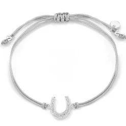 Schmuckladen Glücksbringer-Armband Hufeisen mit Zirkonia - 925 Sterlingsilber^ Weihnachten|Schmuck