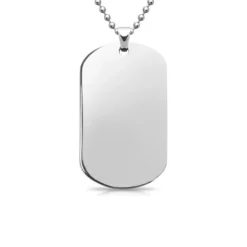 Schmuckladen Gravierbare Dog-Tag Kugelkette - Edelstahl^ Edelstahl Halsketten|Ketten Mit Gravur