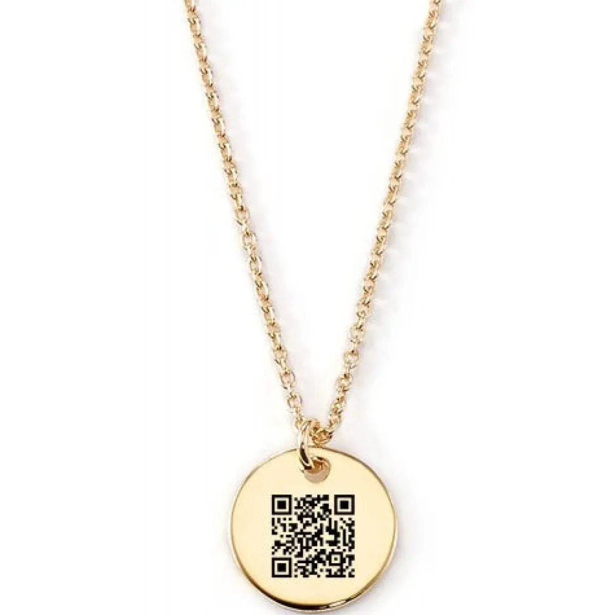 Schmuckladen Gravierbare Halskette mit QR Code^ Ketten Mit Gravur|Ketten Mit Gravur