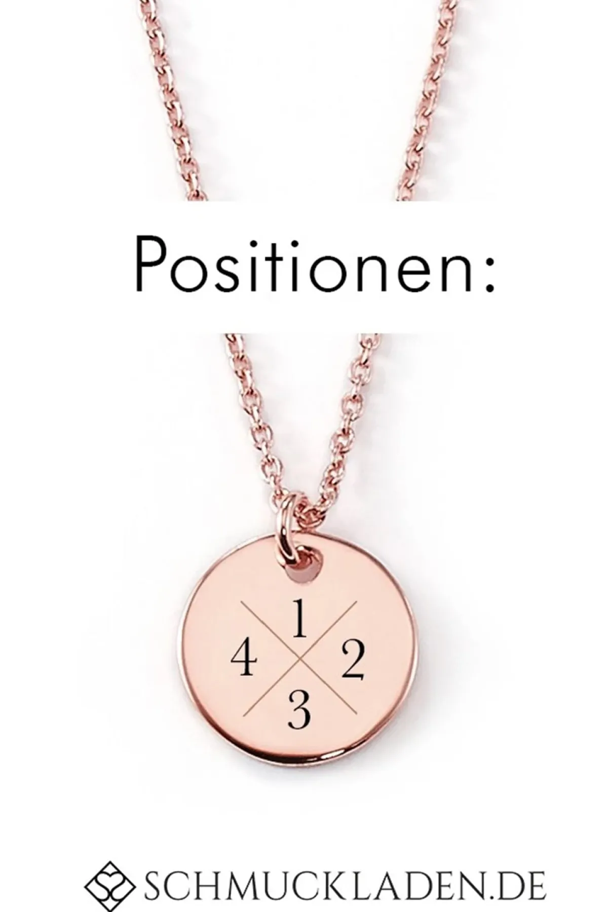 Schmuckladen Gravierbare Halskette Monogramm mit rundem Anhänger^ Weihnachten|Schmuck