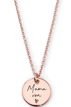 Schmuckladen Gravierbare Halskette "Mama von..."^ Spruchketten|Personalisierter Schmuck Für Mamas